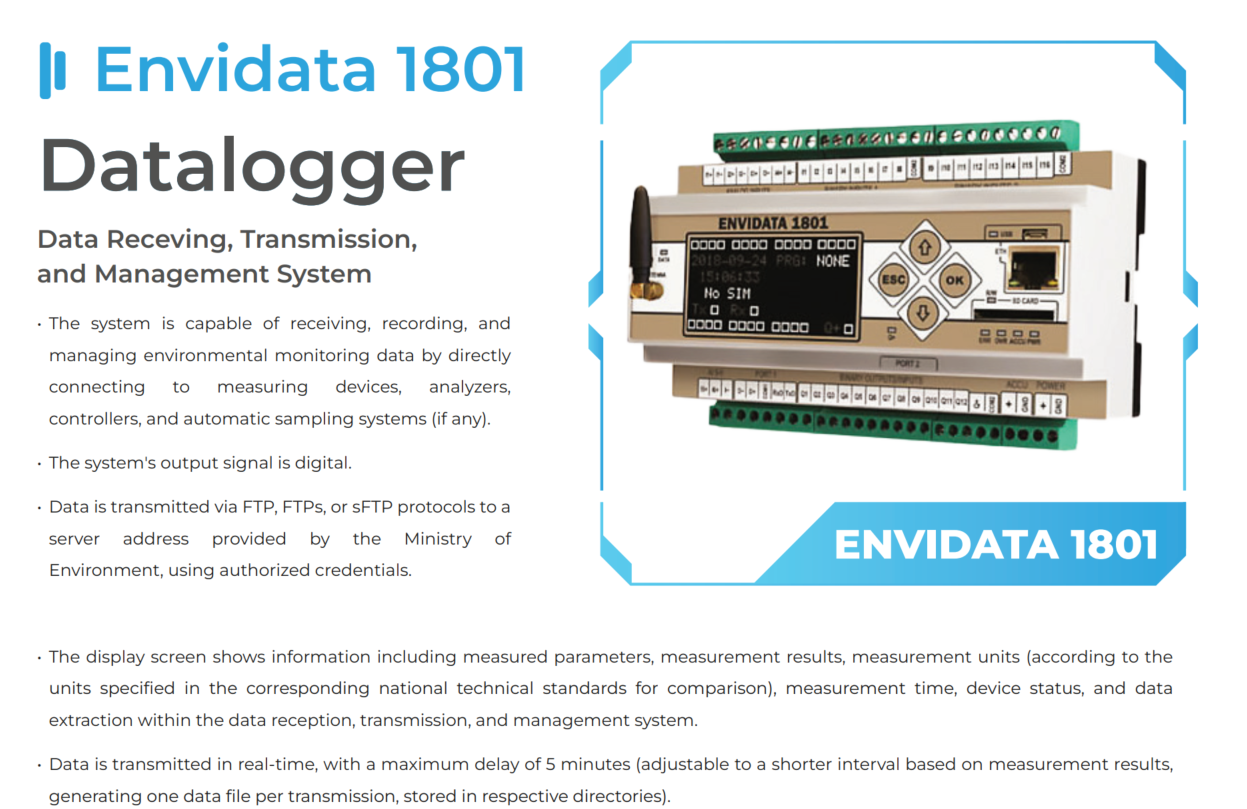 iLotusLand EnviData 1801 Datalogger Phần mềm quản lý và giám sát dữ