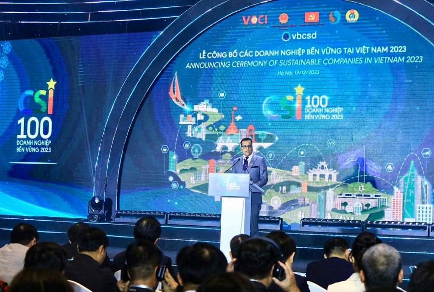 Ceremony of sustainable companies in Vietnam 2023