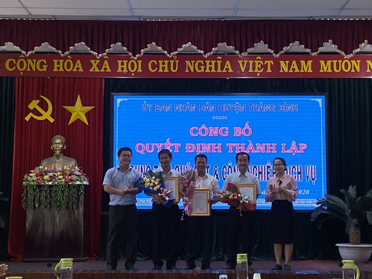 Trung-tam-Phat-trien-Quy-dat-va-Cong-nghiep-Dich-vu-huyen-Thang-Binh-thanh-lap